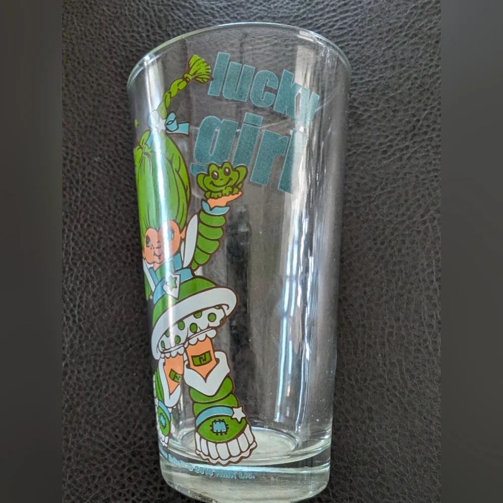 2010 Rainbow Brite Tumbler Glass Cup Lucky Girl Patty O’ Green Spencers Gifts